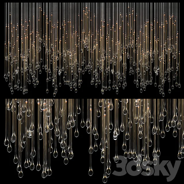 Chandelier Light Vargov 3DModel Chandelier Light Vargov 3DModel