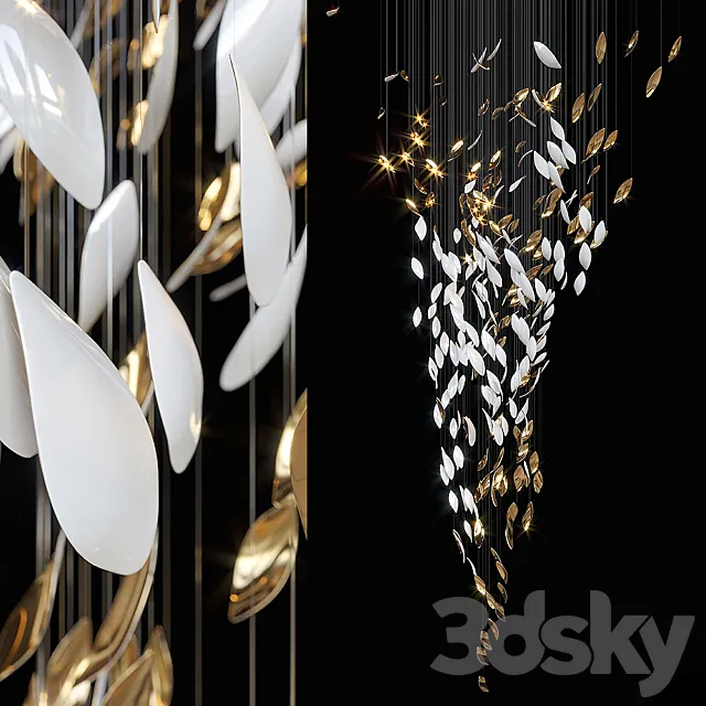 Chandelier Light Vargov 3DModel Chandelier Light Vargov 3DModel