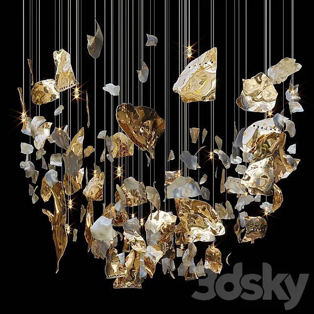 Chandelier Light Vargov 3DModel Chandelier Light Vargov 3DModel