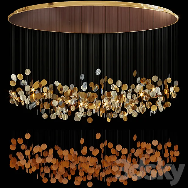 Chandelier Light Vargov 3DModel Chandelier Light Vargov 3DModel