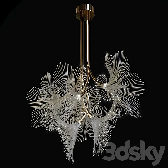 Chandelier Light Vargov 3DModel Chandelier Light Vargov 3DModel
