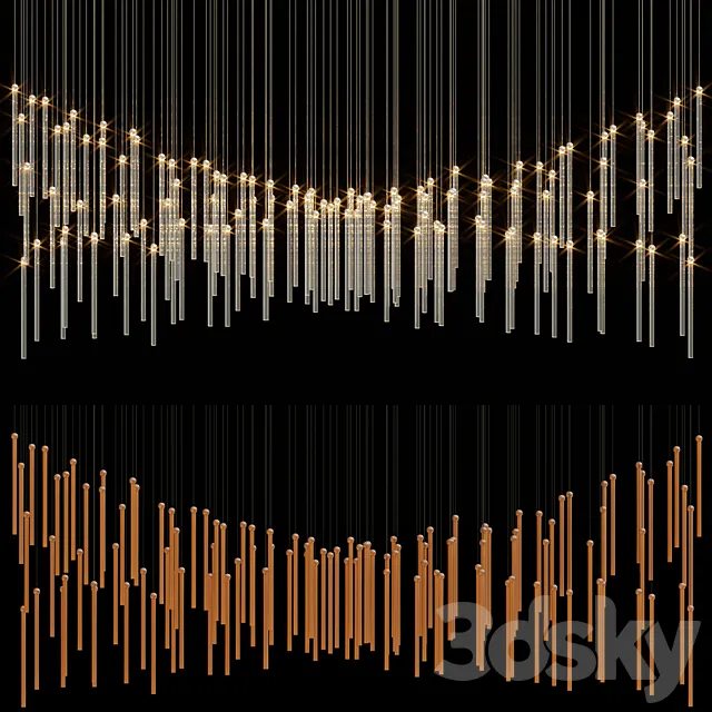 Chandelier Light Vargov 3DModel Chandelier Light Vargov 3DModel