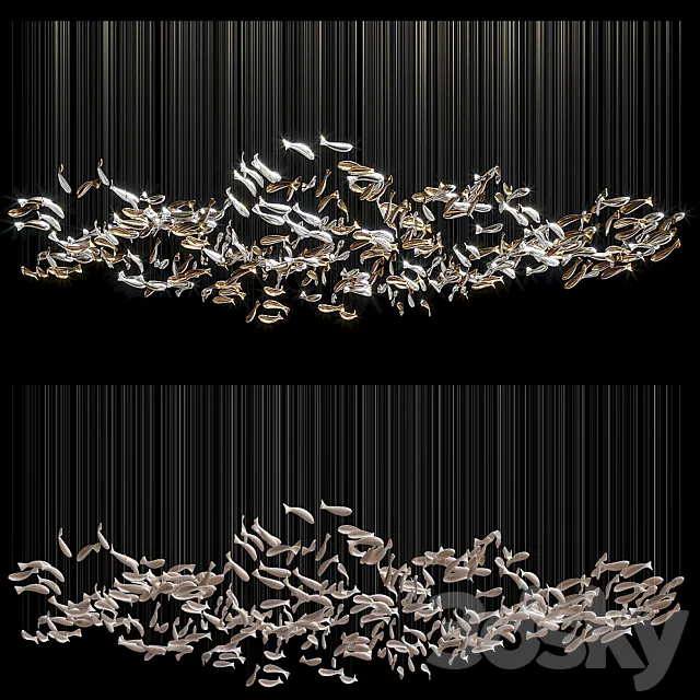 Chandelier Light Vargov – Fish 3DModel