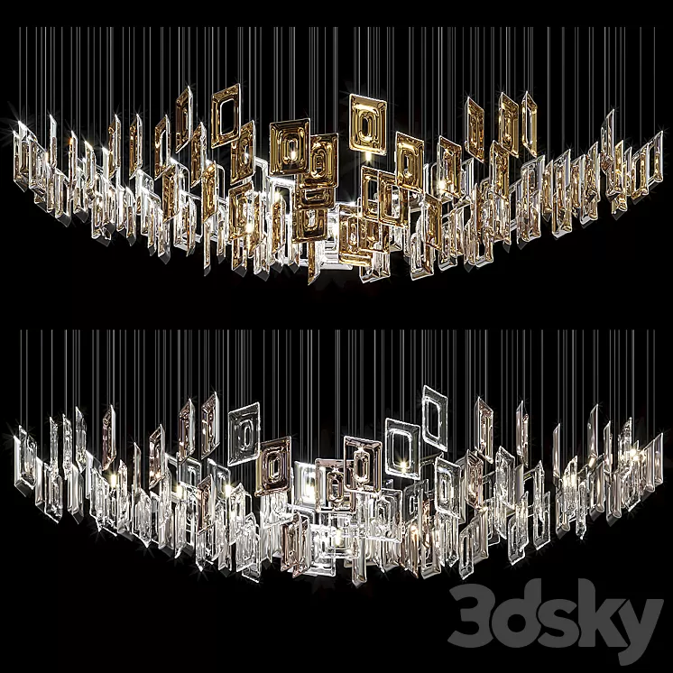 Chandelier Light Vargov – Geometric 3D Model Chandelier Light Vargov – Geometric 3D Model
