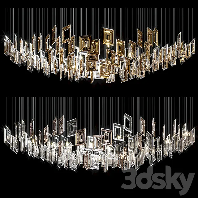 Chandelier Light Vargov – Geometric 3DModel
