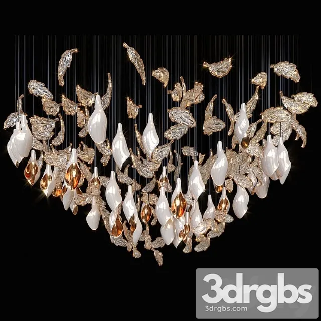 Chandelier light vargov_5_2 3D Model Download