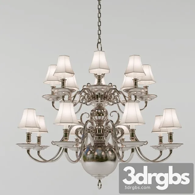 Chandelier Lilianne Double Tiered Chandelier Circa Lighting Designer Ralph Lauren Homme 3D Model Download