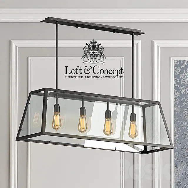 Chandelier Loft Industrial Filament Chandelier Big 3D Model Chandelier Loft Industrial Filament Chandelier Big 3D Model