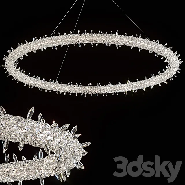 Chandelier Lorenza by GLCrystal d100cm 3D Model