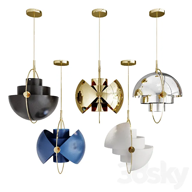 Chandelier louis weisdorff multi-lite pendant 3DModel