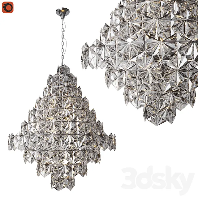 Chandelier Lucia Tucci Rumba 1050.17 Chrome 3D Model
