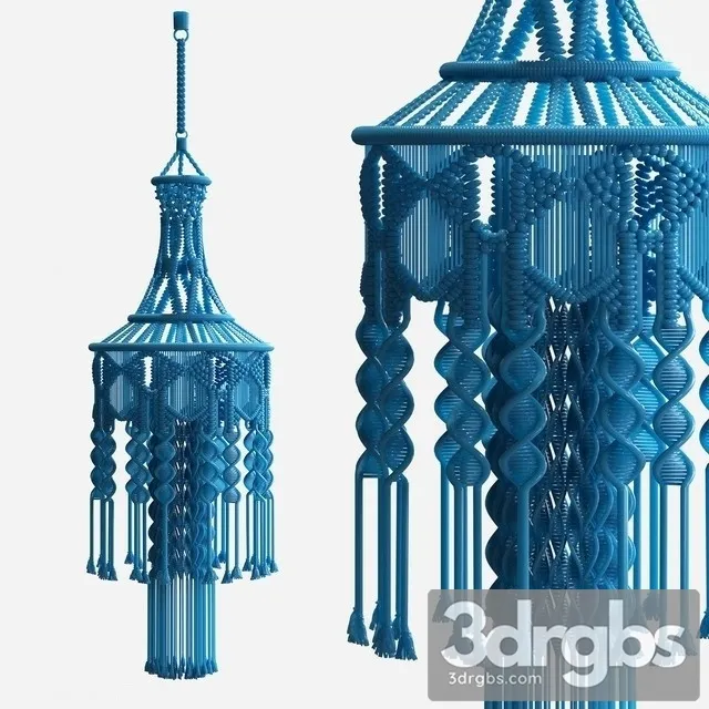 Chandelier Macrame 3D Model Download