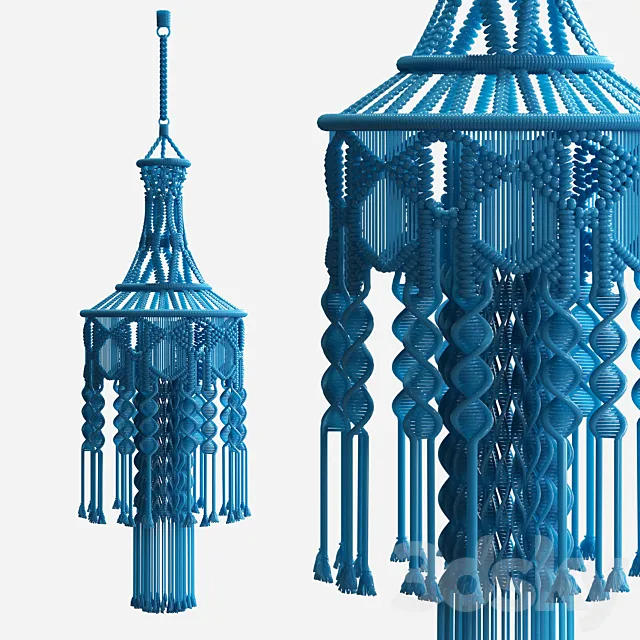 Chandelier macrame 3D Model