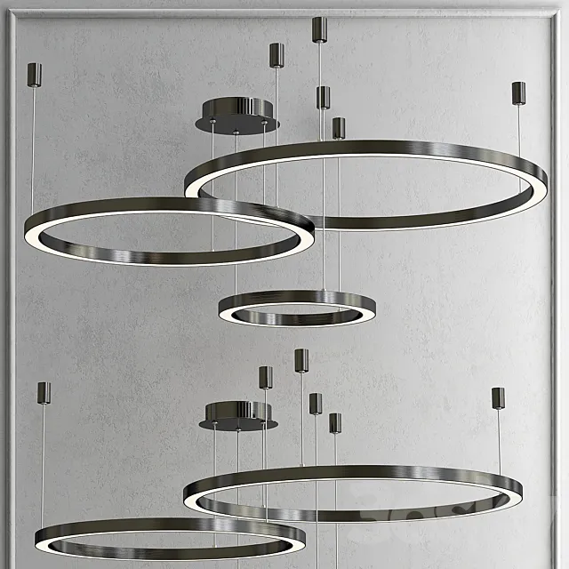 Chandelier Mahlu by Cameron Design House Black 3D Model