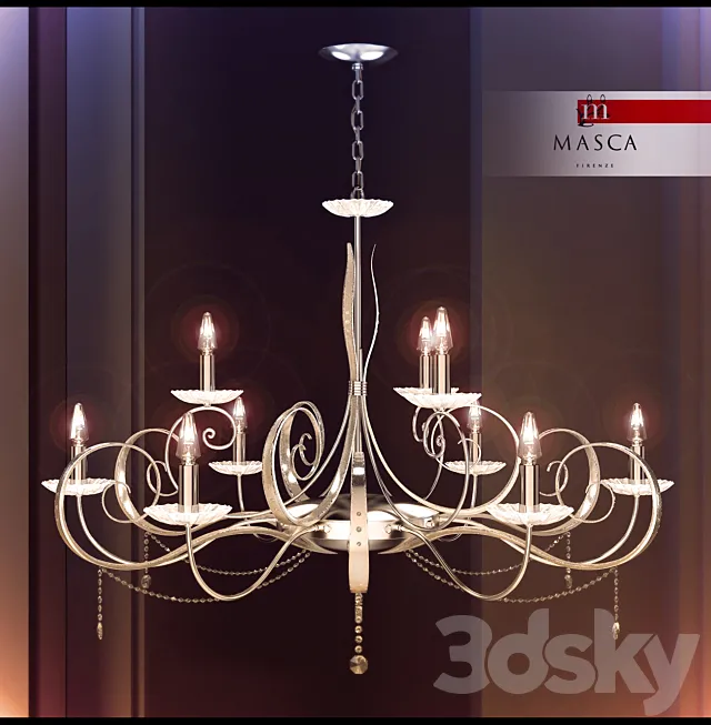 chandelier Masca _ Gotica 3DModel chandelier Masca _ Gotica 3DModel