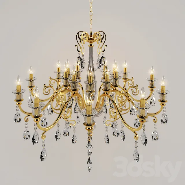 Chandelier Masiero classica 2012_6105 10 5 3DModel Chandelier Masiero classica 2012_6105 10 5 3DModel