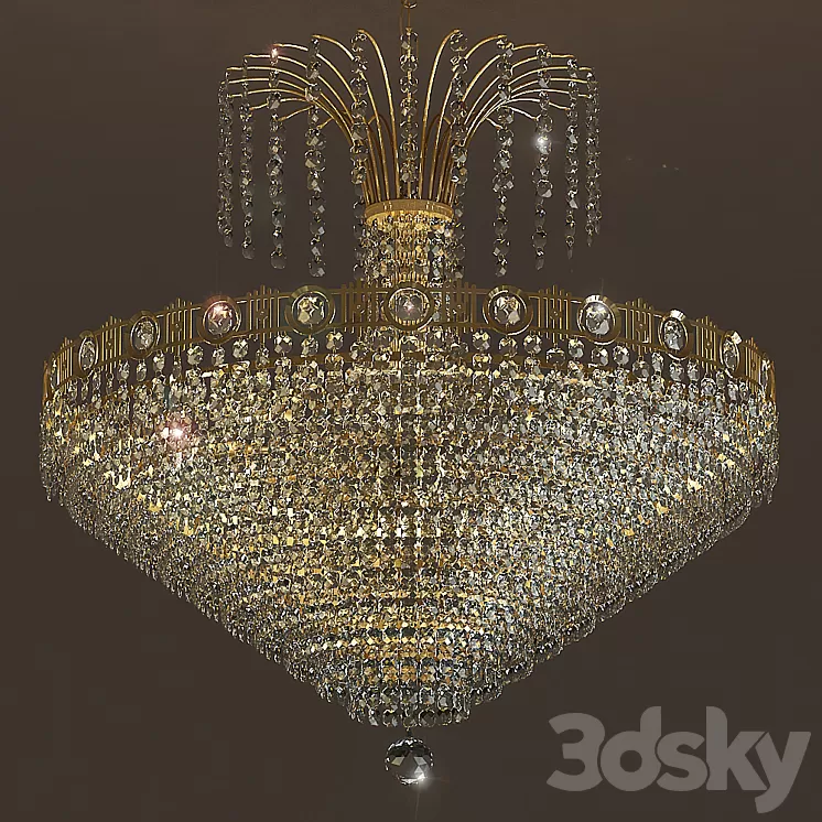 Chandelier Masiero Impero Deco VE 828 8 3D Model Chandelier Masiero Impero Deco VE 828 8 3D Model