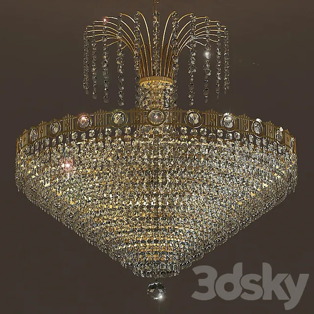 Chandelier Masiero Impero Deco VE 828 8 3DModel Chandelier Masiero Impero Deco VE 828 8 3DModel