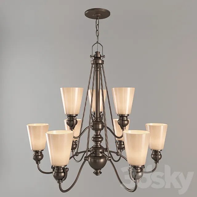 Chandelier MAYFLOWER Hinkley Lighting Interior HKMAYFLOWER9 3D Model Chandelier MAYFLOWER Hinkley Lighting Interior HKMAYFLOWER9 3D Model