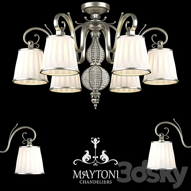 Chandelier Maytoni ARM002-06-NG 3D Model Chandelier Maytoni ARM002-06-NG 3D Model