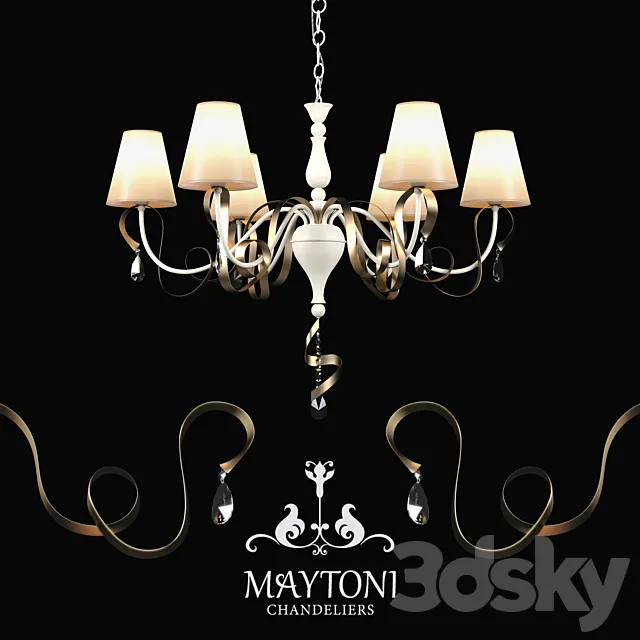 Chandelier Maytoni ARM010-06-W 3DModel Chandelier Maytoni ARM010-06-W 3DModel