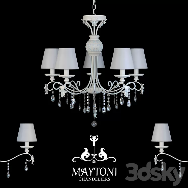 Chandelier Maytoni ARM033-05-BL 3D Model Chandelier Maytoni ARM033-05-BL 3D Model