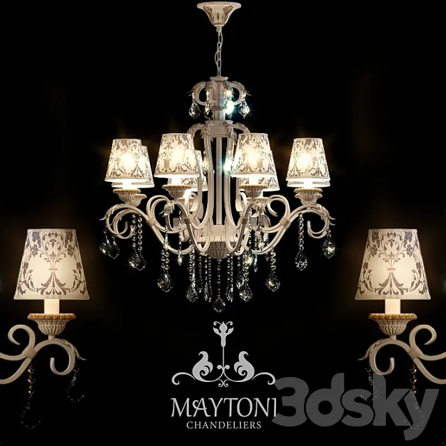 Chandelier Maytoni ARM219-08-G 3DModel Chandelier Maytoni ARM219-08-G 3DModel