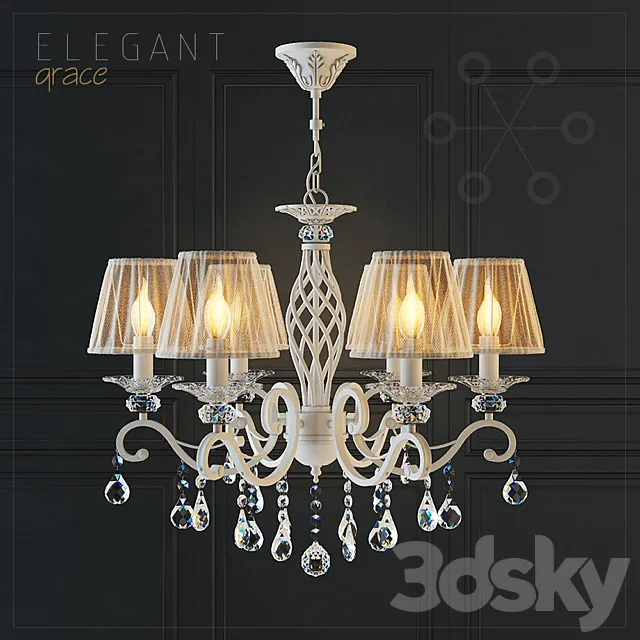 Chandelier Maytoni ARM247-06-G 3DModel Chandelier Maytoni ARM247-06-G 3DModel