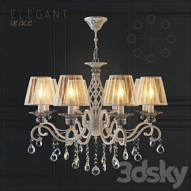 Chandelier Maytoni ARM247-08-G 3D Model Chandelier Maytoni ARM247-08-G 3D Model
