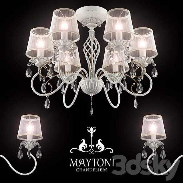 Chandelier Maytoni ARM257-06-G 3D Model Chandelier Maytoni ARM257-06-G 3D Model