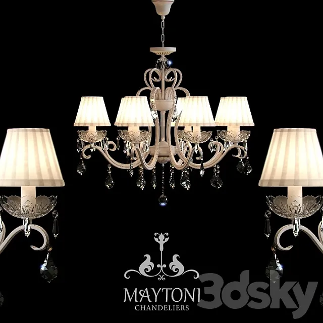 Chandelier Maytoni ARM288-08-G 3D Model Chandelier Maytoni ARM288-08-G 3D Model