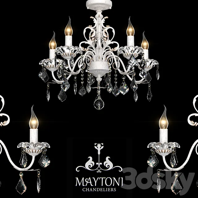 Chandelier Maytoni ARM400-05-W 3DModel Chandelier Maytoni ARM400-05-W 3DModel
