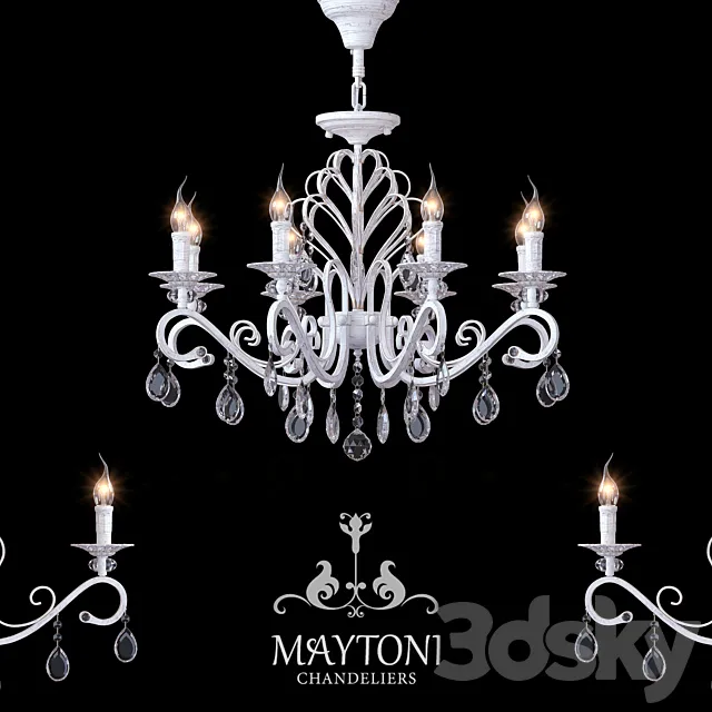 chandelier Maytoni ARM430-08-WG 3DModel chandelier Maytoni ARM430-08-WG 3DModel