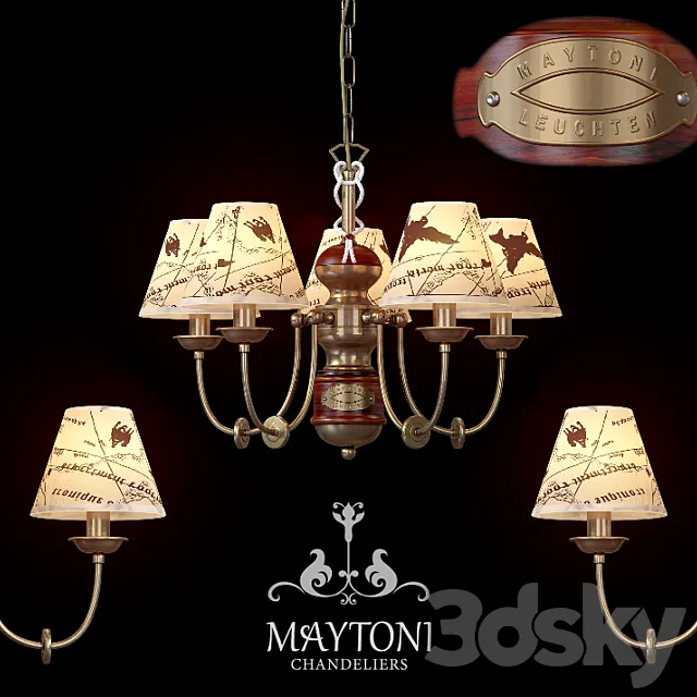 Chandelier Maytoni ARM625-05 3DModel Chandelier Maytoni ARM625-05 3DModel