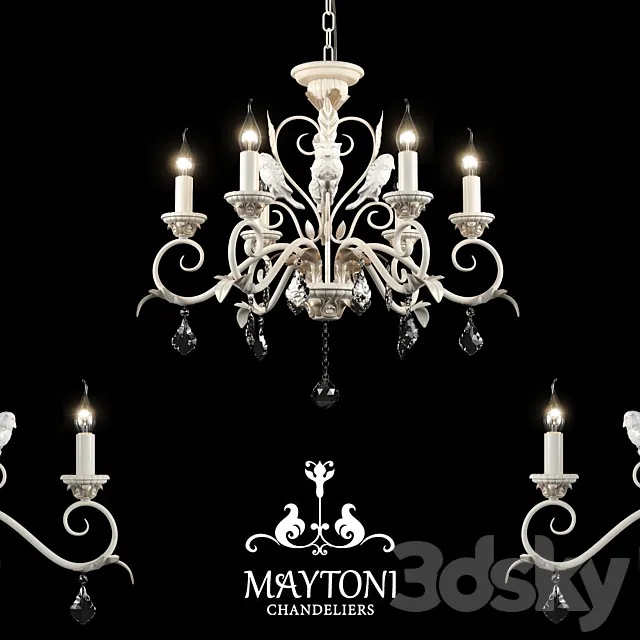 Chandelier Maytoni ARM777-08-WG 3DModel Chandelier Maytoni ARM777-08-WG 3DModel
