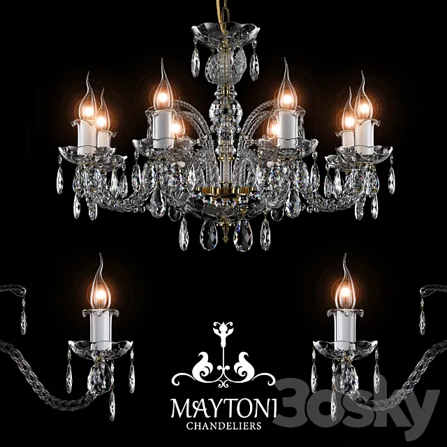 Chandelier Maytoni ARM907-08-G 3DModel Chandelier Maytoni ARM907-08-G 3DModel