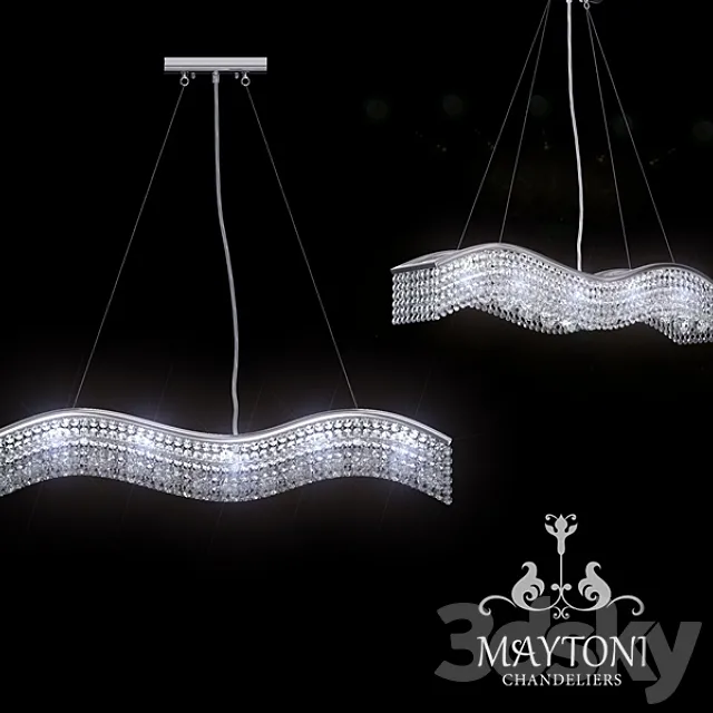 Chandelier Maytoni D957-AB-N 3D Model Chandelier Maytoni D957-AB-N 3D Model
