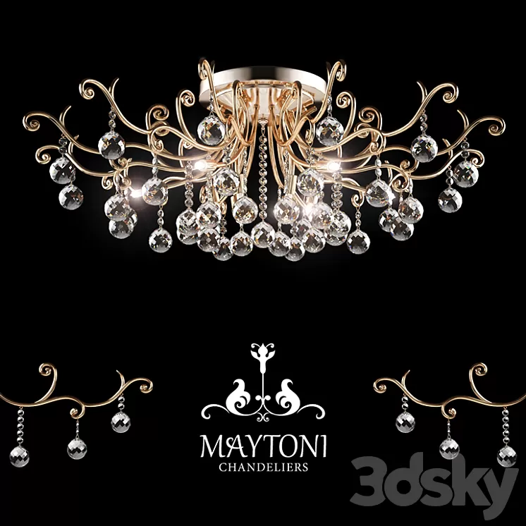Chandelier Maytoni DIA760-12-G 3D Model