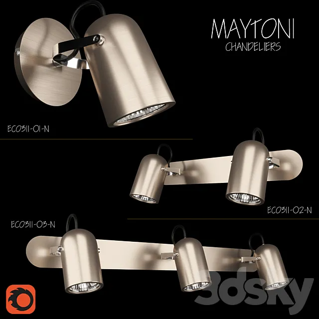 Chandelier Maytoni ECO311 3DModel Chandelier Maytoni ECO311 3DModel