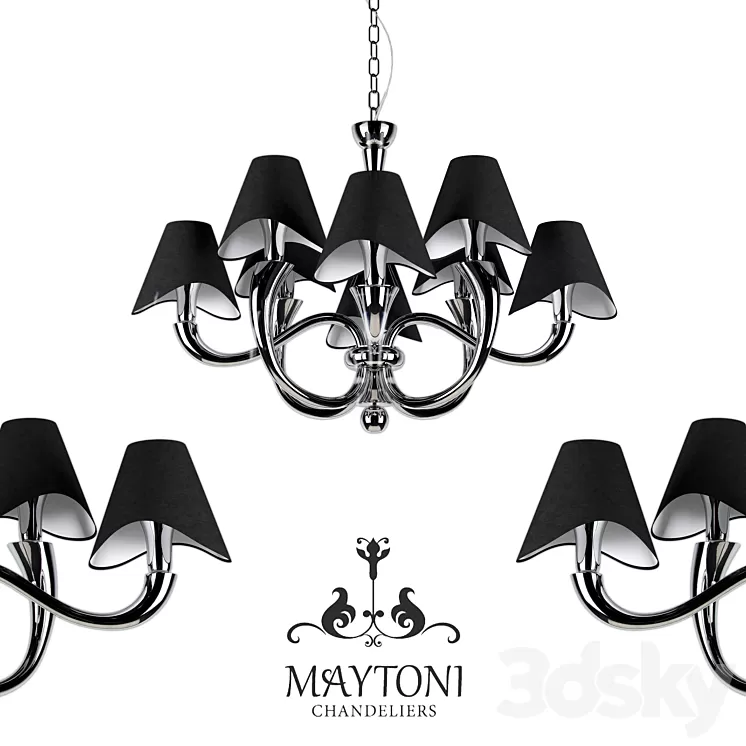 Chandelier Maytoni MOD206-08-N 3D Model Chandelier Maytoni MOD206-08-N 3D Model