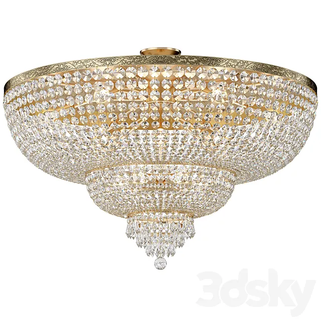 Chandelier Maytoni Palace DIA890-CL-18-G 3D Model Chandelier Maytoni Palace DIA890-CL-18-G 3D Model