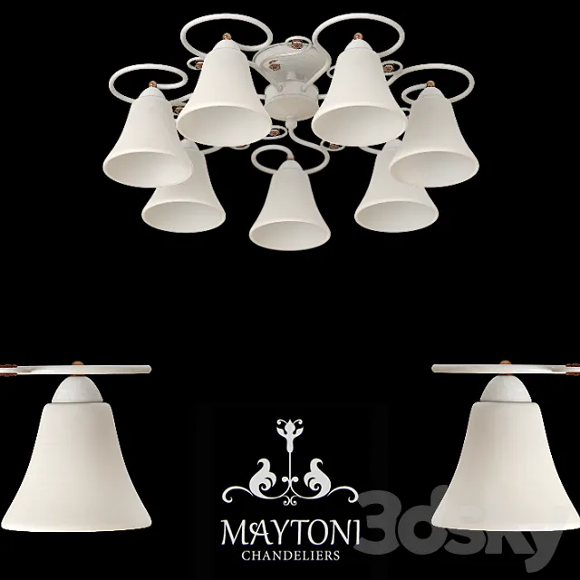 Chandelier Maytoni TOC011-07-W 3DModel Chandelier Maytoni TOC011-07-W 3DModel