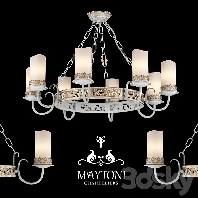 Chandelier Maytoni_ARM562-08-W 3DModel Chandelier Maytoni_ARM562-08-W 3DModel