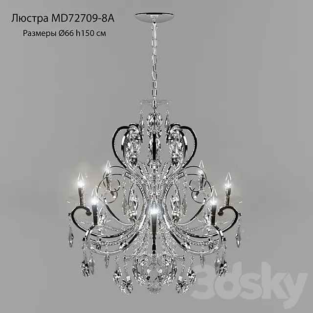 CHANDELIER MD72709-8A 3DModel CHANDELIER MD72709-8A 3DModel
