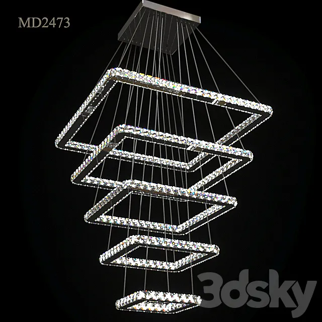 Chandelier Meerosee MD2473 3D Model