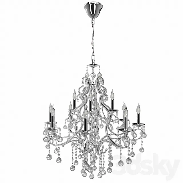 Chandelier Mirada de Cristal Frost 57010_12_01 3DModel Chandelier Mirada de Cristal Frost 57010_12_01 3DModel