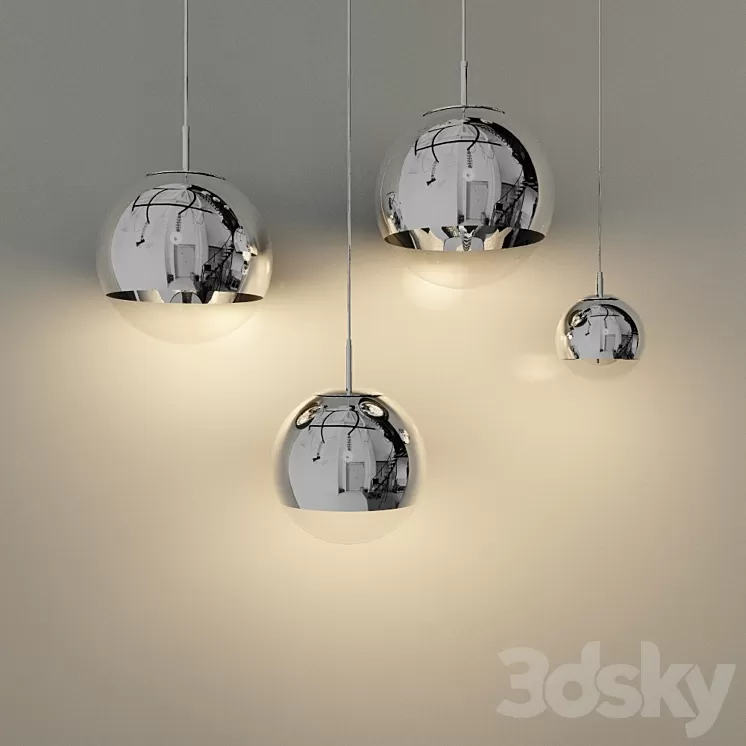 Chandelier "MIRROR BALL" 3D Model