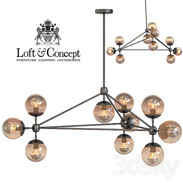 Chandelier Modo Chandelier 10 Globes 3D Model Chandelier Modo Chandelier 10 Globes 3D Model