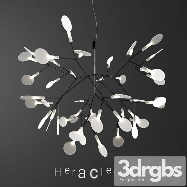 Chandelier Moooi Heracleum Ii Small Black 3D Model Download