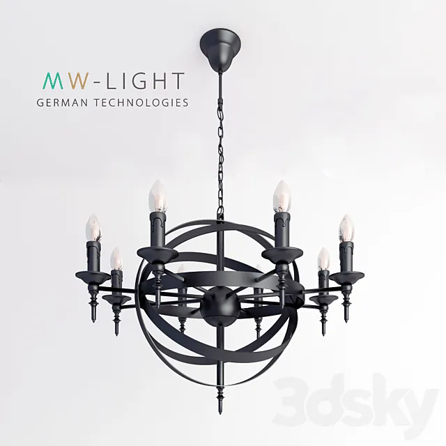 Chandelier MW-LIGHT Castle 249017208 3DModel Chandelier MW-LIGHT Castle 249017208 3DModel